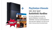 Müller: Tagesangebot PlayStation 4 inkl. Battlefield Hardline für 399€ nur am 27.03.15