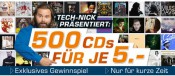 Saturn.de: 500 CDs für je 5,00€ + VSK