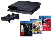 ebay.de: PlayStation 4 500GB schwarz inkl. DriveClub, LittleBigPlanet 3, The Last of Us für 379,90€ inkl. VSK