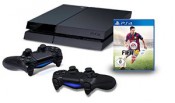 Amazon.de kontert Müller: PlayStation 4 – Konsole + FIFA 15 + 2 Controller für 399€ inkl. VSK