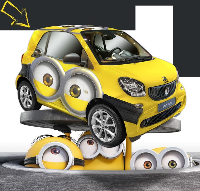 Gewinne den Smart im MinionsLook › BlurayDealz.de