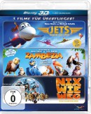 Mueller.de: Jets – Helden der Lüfte / Zambezia – In jedem steckt ein kleiner Held! / Nix wie weg vom Planeten Erde [Blu-ray 3D, 3 Discs] für 12,99€