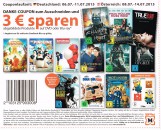 Müller: Neuer 3€ Coupon auf ausgewählte DVDs und Blu-rays