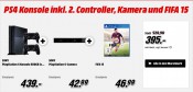 MediaMarkt.de: Schnapp des Tages – PlayStation 4 + 2. Controller, Kamera und FIFA 15 für 395€ inkl. VSK