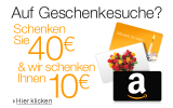 Amazon.de: 40€ Gutschein kaufen – 10€ Gutschein geschenkt