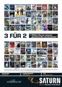 Saturn.de: 3 für 2 Aktion auf alle Blu-rays (30.08. – 06.09.15)
