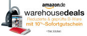 Amazon.de: 10% Extra-Rabatt bei den Warehousedeals