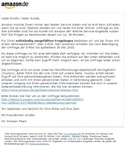Amazon-Umfrage