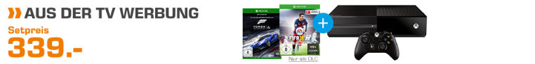 Xbox One 500GB inkl. FIFA 16 (DLC) und Forza Motorsport 6 (Disc)