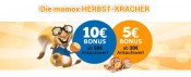Momox.de: Herbst-Kracher – Jetzt 10 Euro Bonus sichern!