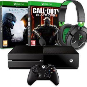 Microsoft Xbox One + Halo 5 Guardians + Call of Duty Black Ops 3 + Turtle Beach Ear Force Recon 50X Gaming Headset