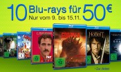 Amazon.de: 10 Warner Blu-rays für 50€ (439 Titel, bis 15.11.15)