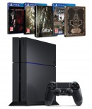 Amazon.fr: PS4 (500GB) [neue Revision] + AC: Syndicate (Steelbook) + Fallout 4 (Steelbook) + Metal Gear Solid V : The Phantom Pain [PS4] für 384,89€ inkl. VSK