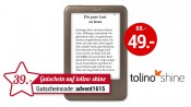 Weltbild.de: Nur heute – tolino shine eBook-Reader für nur 49€ inkl. VSK