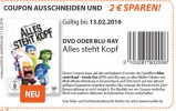 Müller: Alles steht Kopf – 2€ Sparen mit Coupon