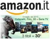 Amazon.it: 3 Filme/Filmboxen auf Blu-ray oder DVD für 30€