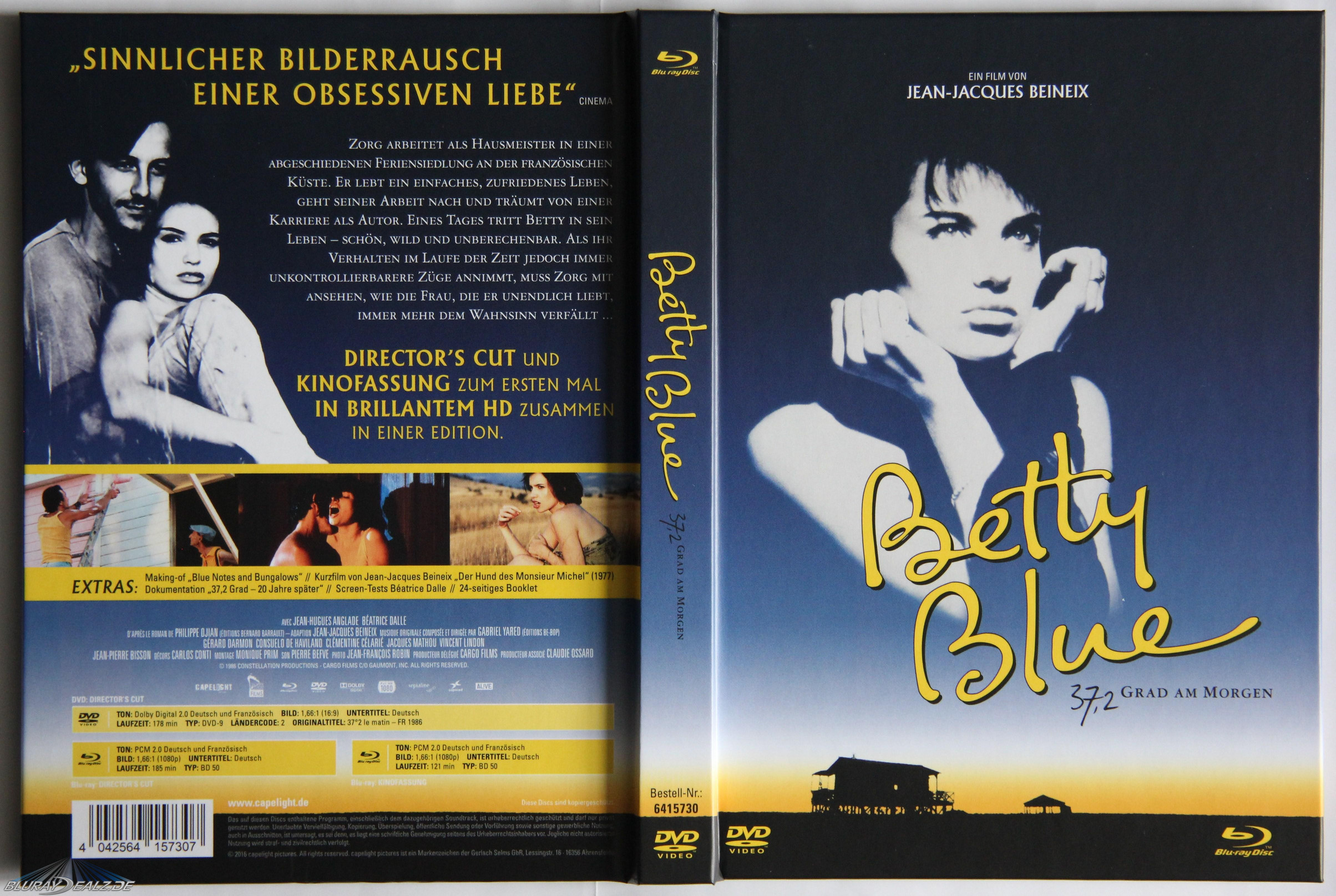 Review Betty Blue 37 2 Grad Am Morgen Limited Collector S Edition Mediabook Bluray Dealz De
