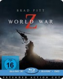 Media-Dealer.de: World War Z – Blu-ray 3D + 2D + DVD / Extended Action Cut / Limited Lenticular Steelbook Edition (Blu-ray) für 19,97€ + VSK