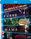 Zavvi.com: Blu-ray Starter Pack – Mama, Purge 1, Purge: Anarchy, OUIJA, As Above, So Below [Blu-ray] für 16,95€ inkl. VSK