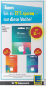 [Offline] Edeka: 50€ iTunes Guthaben für 39€ (gültig vom 25.07. bis 30.07.16)