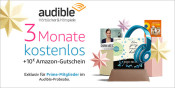 Amazon 10 Euro Gutschein + 3 Monate kostenlos Audible Hörbücher
