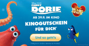 Disney Movies & More: Sonderaktion – Findet Dorie Kinogutschein geschenkt