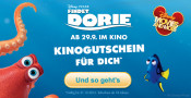 Disney Movies & More: Sonderaktion – Findet Dorie Kinogutschein geschenkt