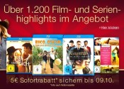 Amazon.de: Film- & Serien-Highlights im Angebot mit 5 EUR Sofortrabatt (bis 09.10.16)