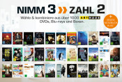 Amazon kontert Saturn.de: Nimm 3 Zahl 2 Aktion auf über 1000 Arthaus DVD, Blu-ray und Boxen (gültig bis 31.10.16)