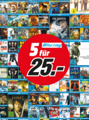 [Lokal] Media Markt Hamburg: 5 Blu-rays für 25€