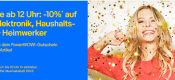 ebay.de: Das eBay POWERWOW! Heute ab 12 Uhr 10% Rabatt auf alles in Elektronik, Haushaltsgeräte und Heimwerker (nur am 24.11.2016)