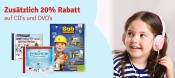 MyToys: 20% Rabatt auf CDs,  DVDs & Blu-rays ab 29€ Einkaufswert + VSK