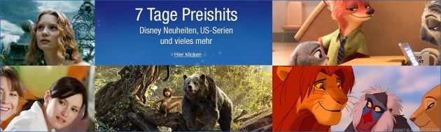 Amazon.de: Wochenaktionen (12.12. – 18.12.16) – 7 Tage Disney Preishits und Film- & Serien-Boxen reduziert uvm.