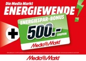 MediaMarkt.de: Aktion Energiewende – Bis zu 500€ Energiesparbonus beim Kauf von Großgeräten