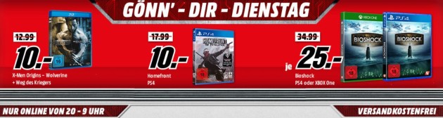 MediaMarkt.de: Gönn dir Dienstag z.B. Scream Quadrilogy (Uncut Steel-Edition) [Blu-ray] für 18€