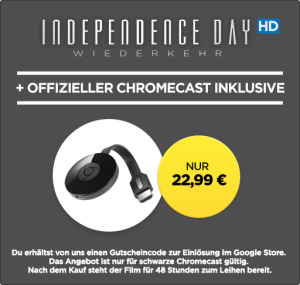 Chromecast+Idependence Day