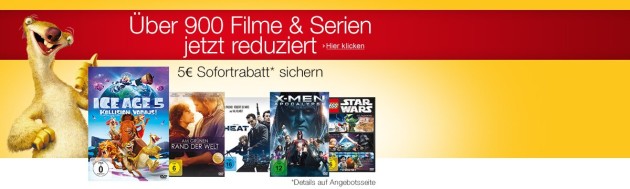 Amazon.de: Neue Aktionen (10.04.17) mit Fox Film-Highlights: Ostern reduziert