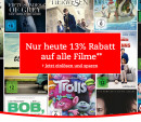 Thalia.de: Filmsale + Gutschein 13% (nur heute)