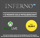 Wuaki.tv: Leihfilm Inferno in HD + 12 Monate Xbox Gold Mitgliedschaft für 35,99€