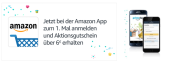 Amazon.de: Jetzt bei der Amazon App zum ersten Mal anmelden und Aktionsgutschein über 5€ erhalten (nur für Prime Mitglieder)
