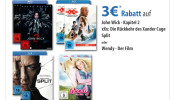 Mueller.de: 3€ gespart auf z.B. John Wick 2, Wendy …. gültig am 28.07.17