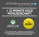 Rakuten.tv: 12 Monate Xbox Live Gold + Spider-Man 2 Rise of Electro im HD-Stream für 35,99€