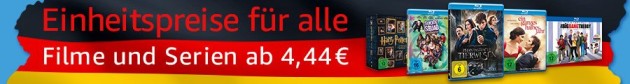 Amazon.de: Warner Filmaktion „Einheitspreise“ + Sofortrabatt von 5€/10€ bei 30€/40€ Filmkauf (bis 08.10.17)