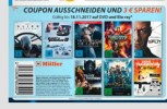 Müller: 3€ Rabatt auf 8 Titel z.B. FF8, Alien- Convenant, SPLIT, Guardians of the Galaxy 2 usw. bis 18.11.17