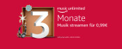 Amazon.de: Neukunden – 3 Monate Amazon Music Unlimited zum Preis von einem