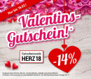 Weltbild.de: 14% Rabatt-Gutschein zum Valentinstag – Weltbild liebt Sie!