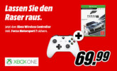 MediaMarkt.de: MICROSOFT Xbox Wireless Controller weiß oder schwarz + Forza Motorsport 7 – Standard Edition für 69,99€ + VSK