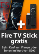 Amazon.de: Filme für 50 EUR kaufen und einen Fire TV Stick gratis erhalten & Filmfest Aktion bis 33% Rabatt (bis 11.03.18)