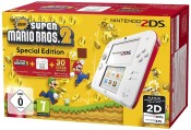 Amazon.de: Nintendo 2DS – Konsole (weiß + rot) inkl. New Super Mario Bros. 2 (vorinstalliert) für 69,99€ inkl. VSK