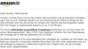 Amazon.de: 5€ Aktionsgutschein für eine Umfrage